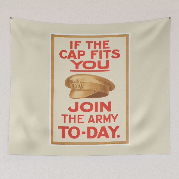 Item preview, The Cap Fits (WW1 Recruitment Poster) designed and sold by franklinprintco.