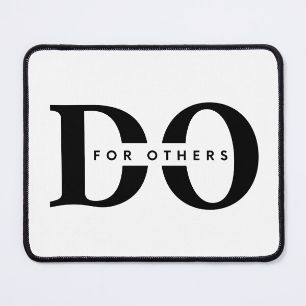 Item preview, DO FOR OTHERS - Black and white - Modern brand - minimalist design - motivational quote designed and sold by Art4Motivation.