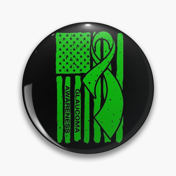 Item preview, Glaucoma Awareness Ribbon American Flag designed and sold by Tadmab.