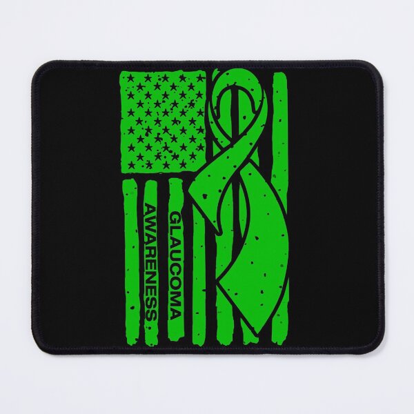 Item preview, Glaucoma Awareness Ribbon American Flag designed and sold by Tadmab.