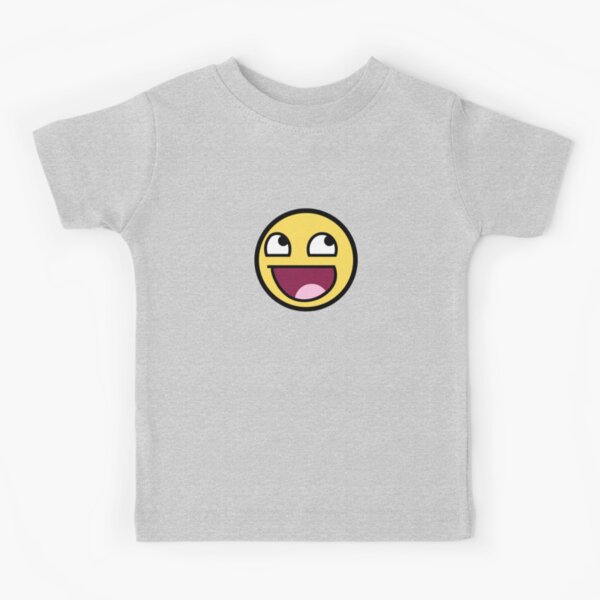 Epic Smiley Kids T Shirts Redbubble - roblox finn mccool face t shirt by zenappuk redbubble