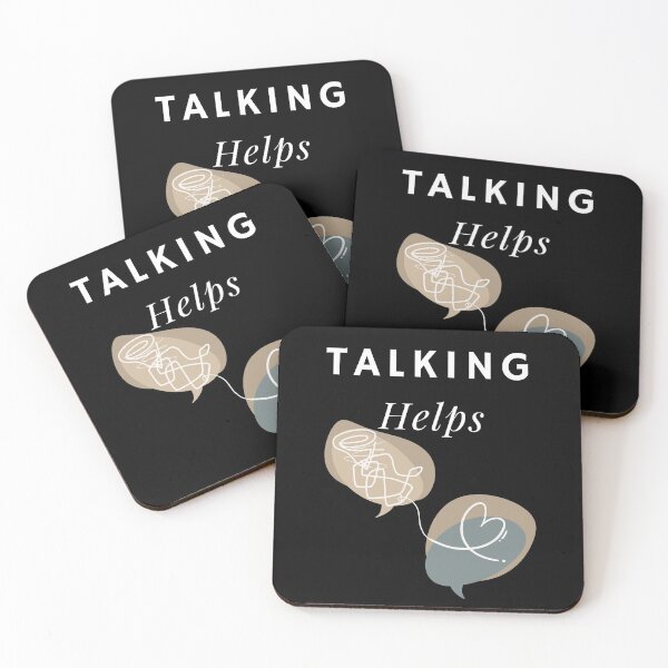 Item preview, Talking Helps Mental Health Awareness designed and sold by BeBraveStore.