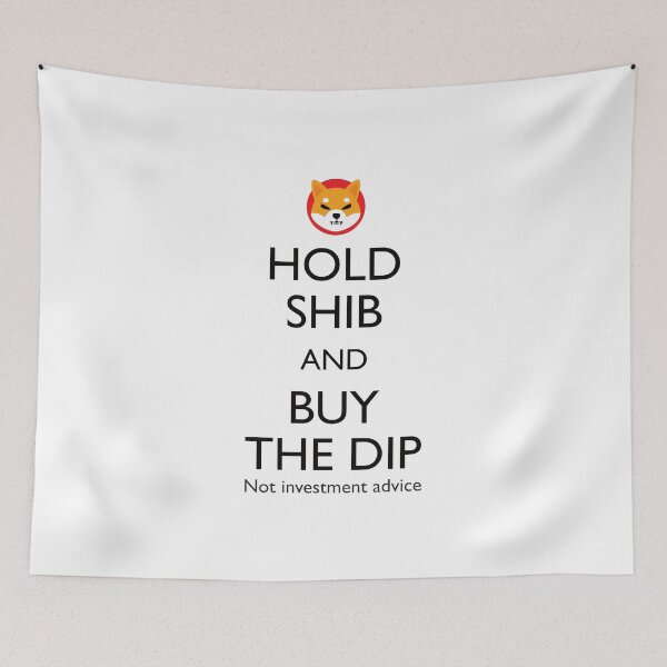Item preview, Hold shib and buy the dip shiba inu cryptocurrency bt designed and sold by FuugoShop.