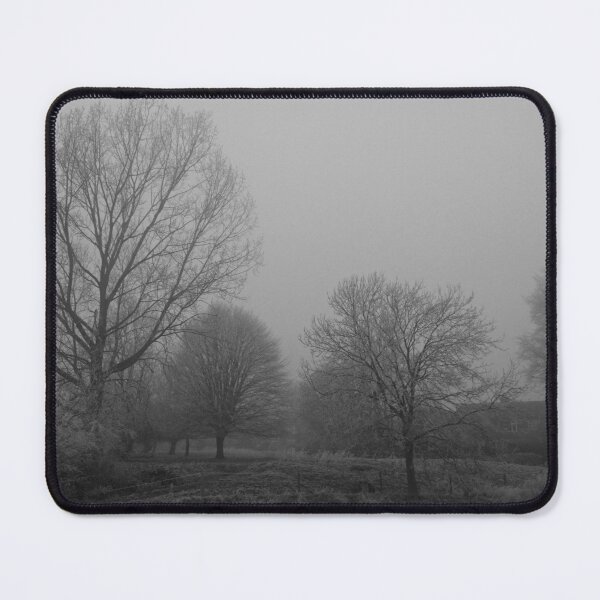 Item preview, Trees in frost and fog (monochrome), Hob Moor, York designed and sold by paulboizot.