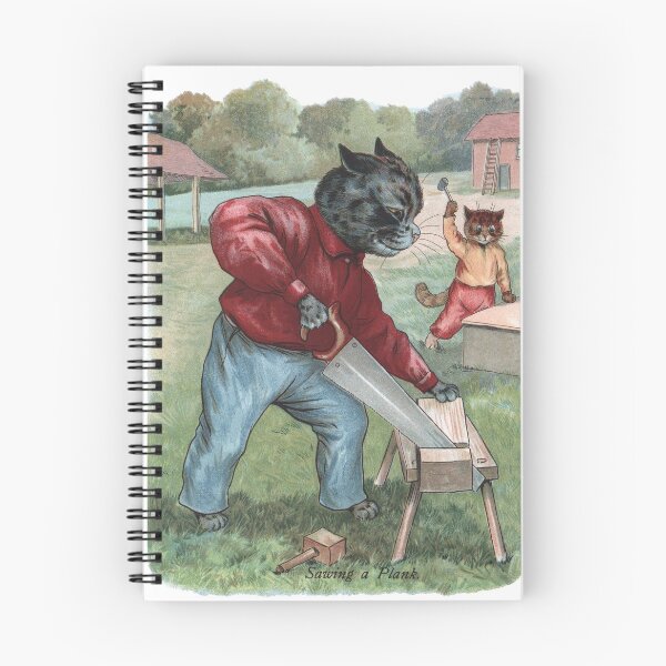 Item preview, Daddys Little Helper by Louis Wain designed and sold by karwilberevivalcollection.