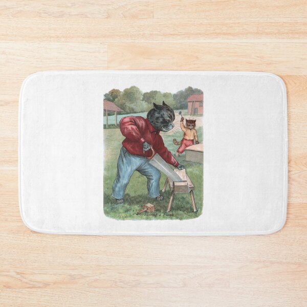 Item preview, Daddys Little Helper by Louis Wain designed and sold by karwilberevivalcollection.