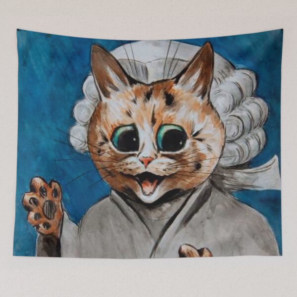 Item preview, The Barrister by Louis Wain designed and sold by ReimagineStore.