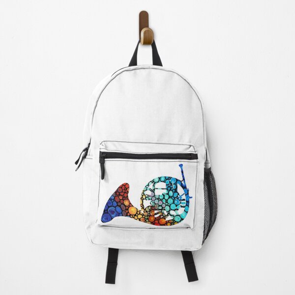 Item preview, Colorful Mosaic French Horn Music Art designed and sold by Sharon Cummings Art.