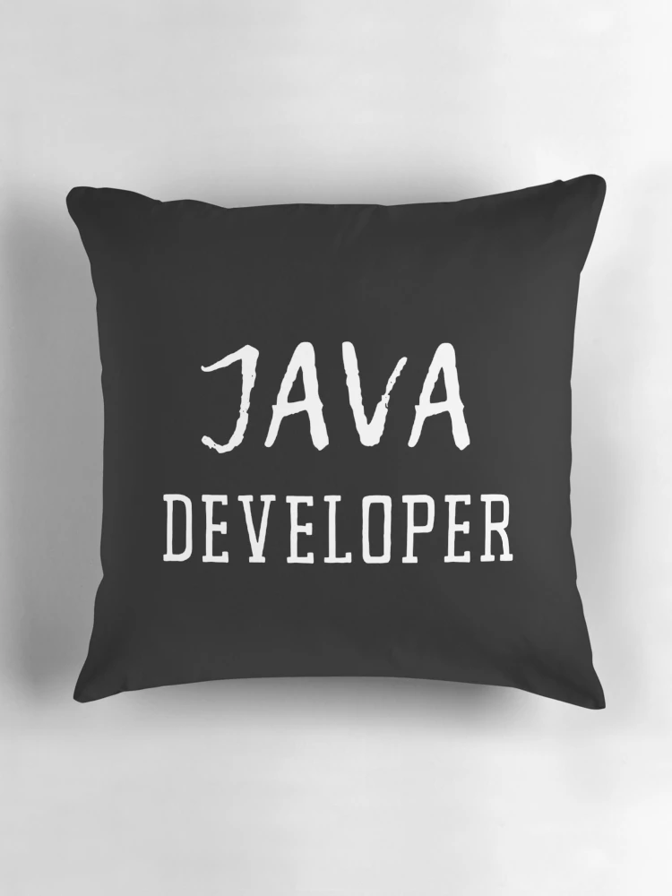 Thumbnail 3 of 4, Pillow, Java Developer designed and sold by trendingatees.