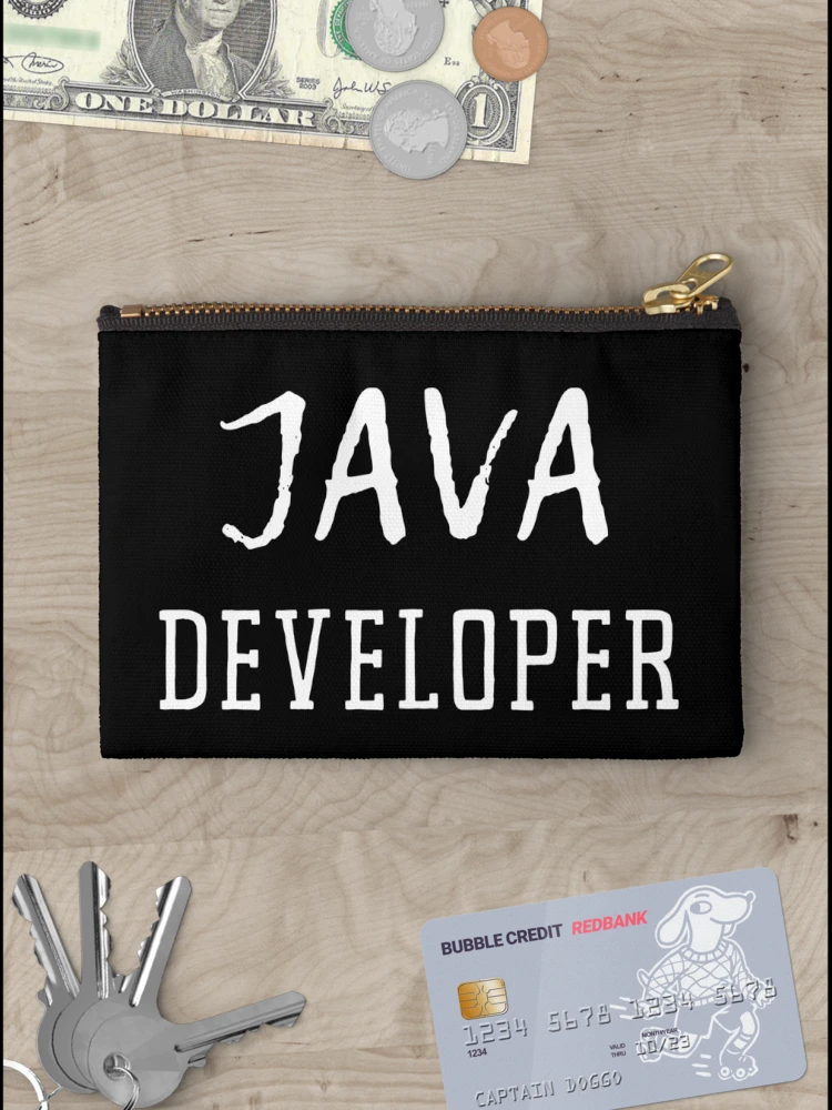 Thumbnail 3 of 4, Zipper Pouch, Java Developer designed and sold by trendingatees.