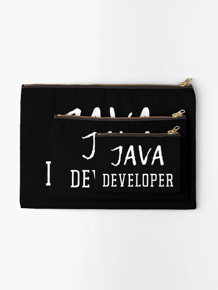 Thumbnail 2 of 4, Zipper Pouch, Java Developer designed and sold by trendingatees.