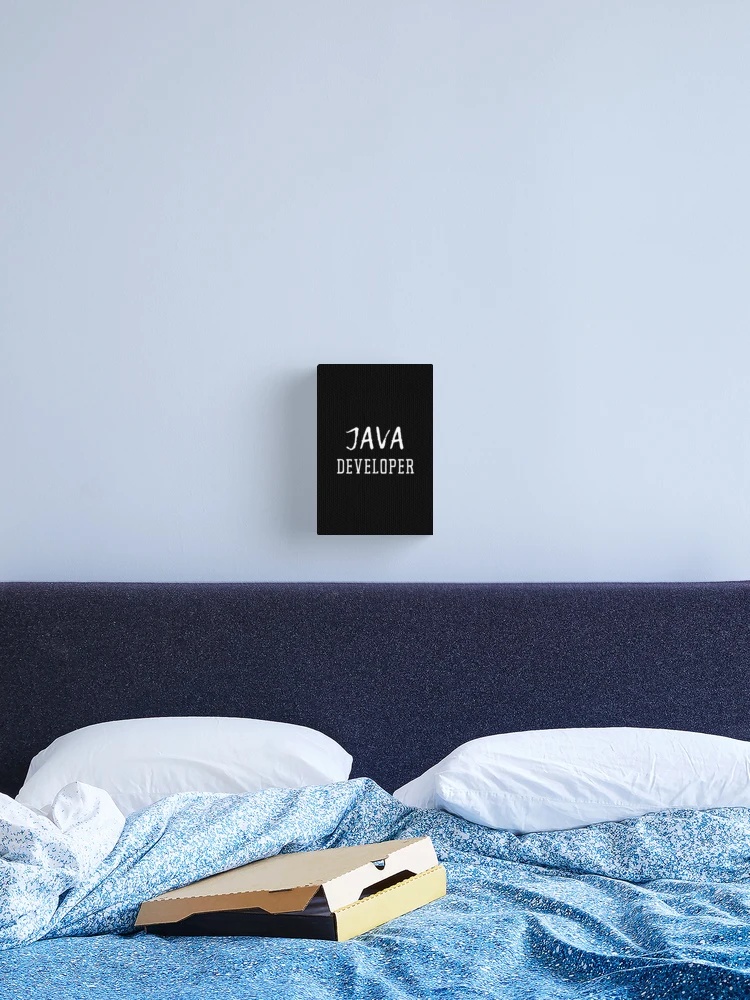Thumbnail 2 of 3, Canvas Print, Java Developer  designed and sold by trendingatees.