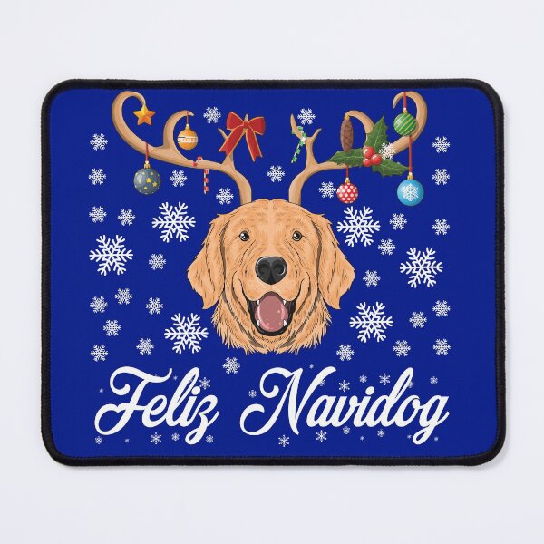 Item preview, Feliz Navidog funny Christmas Blue designed and sold by Vegdreamer.