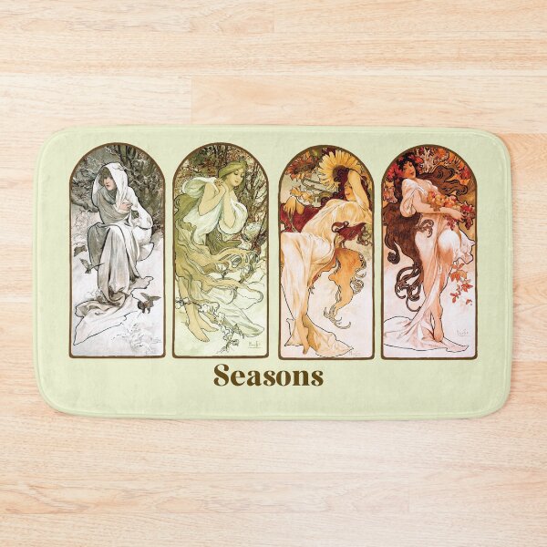 Item preview, The Seasons (1897) by Alphonse Maria Mucha. designed and sold by theartsycamper.