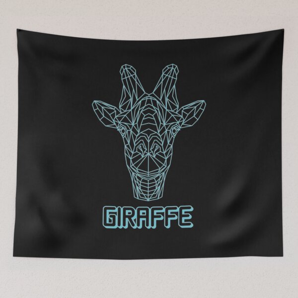 Item preview, geometric giraffe designed and sold by capotees.
