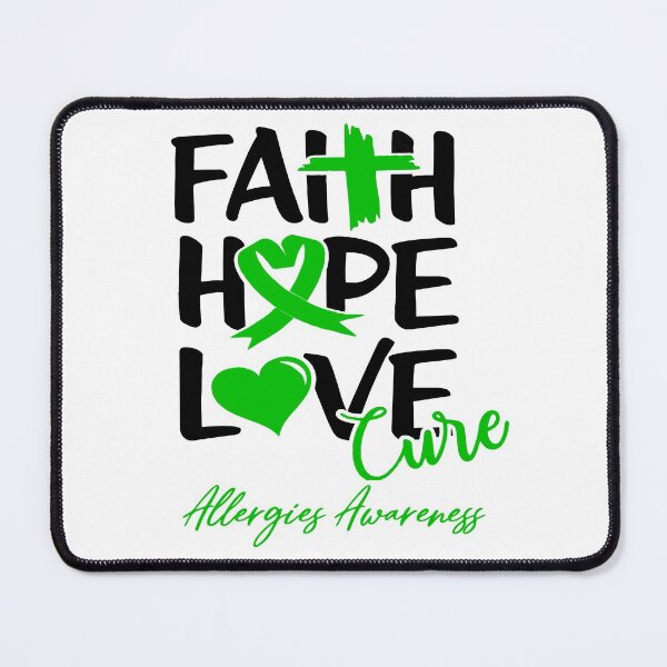 Item preview, Faith Hope Love Cure Allergies Awareness designed and sold by Grooffos.