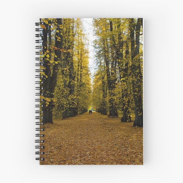 Item preview, Couple strolling along an autumn, tree-lined alley designed and sold by Michael Brewer.