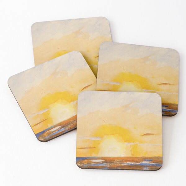 Item preview, Sunset over the sea designed and sold by WorldOfWendyArt.