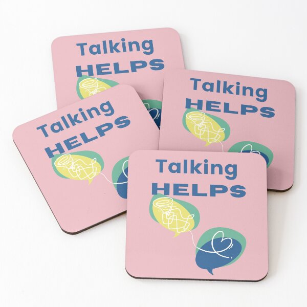 Item preview, Talking Helps Mental Health Awareness designed and sold by BeBraveStore.