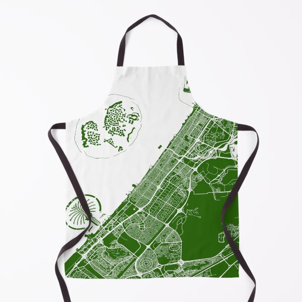 Item preview, Dubai, UAE, City Map - Green designed and sold by helloadventure.