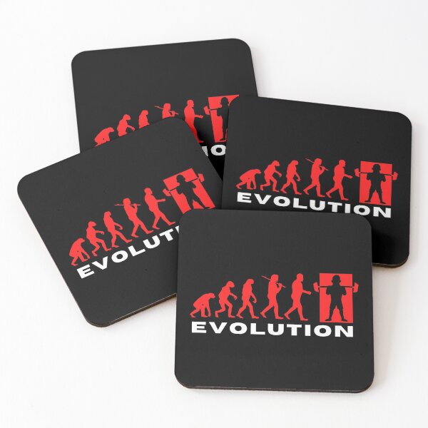 Aperçu de l'œuvre Evolution of Man GYM Haltérophilie - Du singe à l'impressionnant créée et vendue par LJ4EVER.