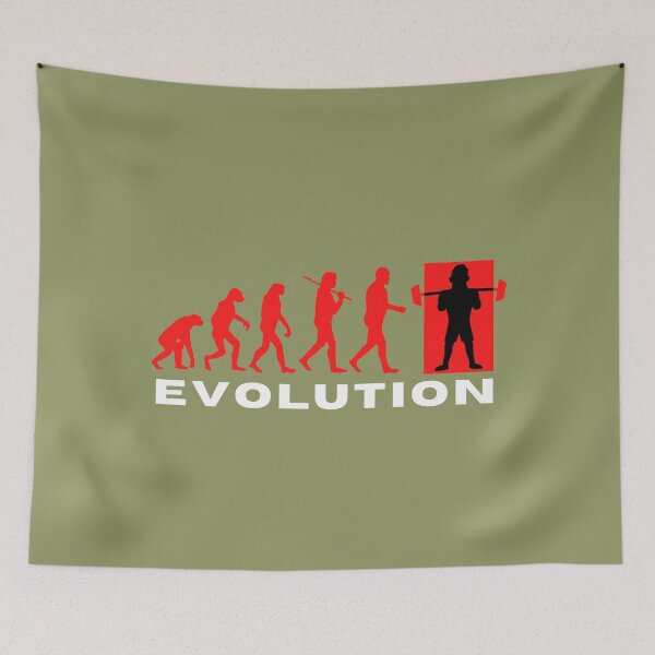 Item preview, Evolution of Man GYM Weightlifting - From Ape to Awesomeness designed and sold by LJ4EVER.
