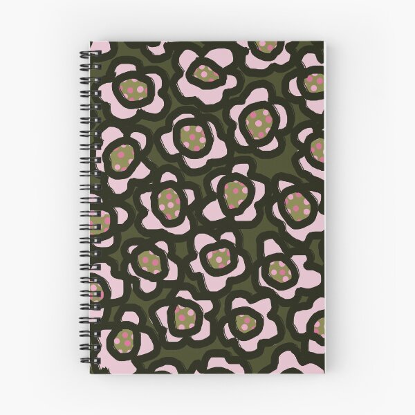 Item preview, Cozzy Abstract Scandinavian Floral Pattern in Pink and Green designed and sold by Deutschic.