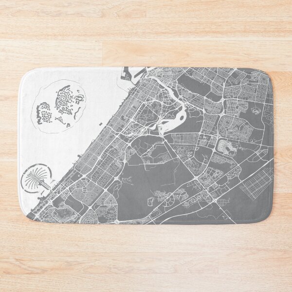 Item preview, Dubai, UAE, City Map - Grey designed and sold by helloadventure.
