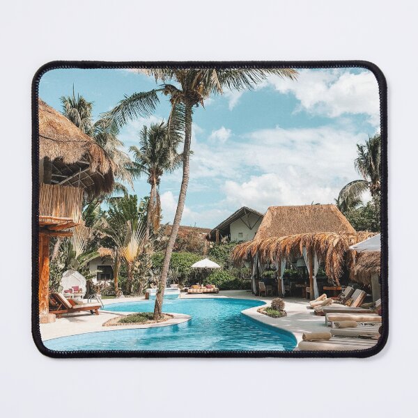 Item preview, Tropical Mexico Vacation, Palm Tree Pool designed and sold by newburyboutique.