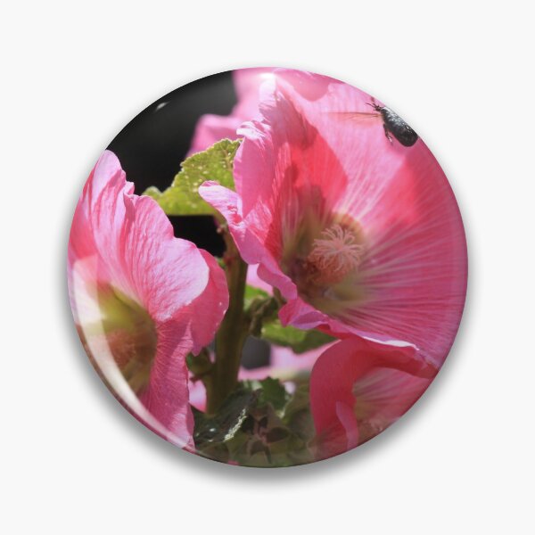 Item preview, Pink summer flowers on black background designed and sold by olena2552.