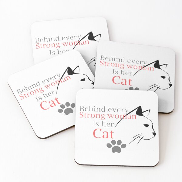 Item preview, Behind Every Strong Woman Is Her Cat, Gift for her, Funny Tee Gifts  designed and sold by Special-Art1.