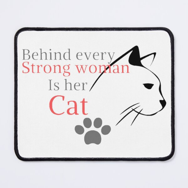 Item preview, Behind Every Strong Woman Is Her Cat, Gift for her, Funny Tee Gifts  designed and sold by Special-Art1.
