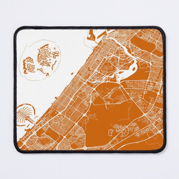 Item preview, Dubai, UAE, City Map - Orange designed and sold by helloadventure.