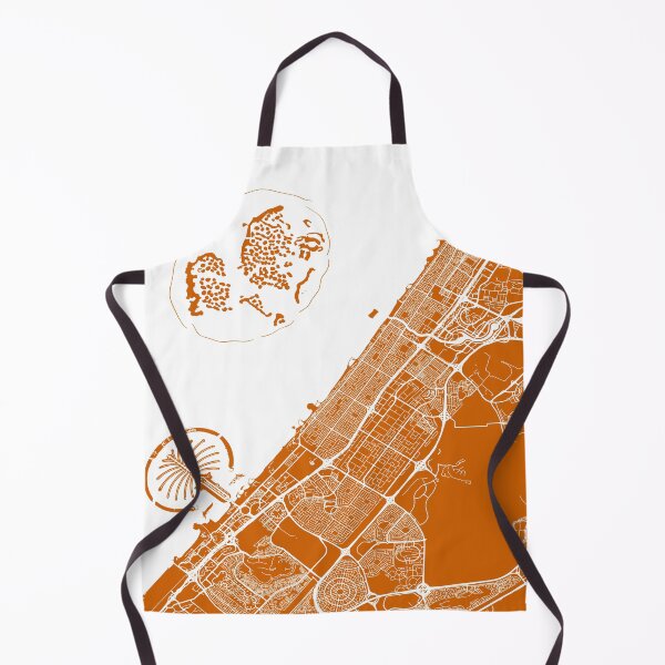 Item preview, Dubai, UAE, City Map - Orange designed and sold by helloadventure.