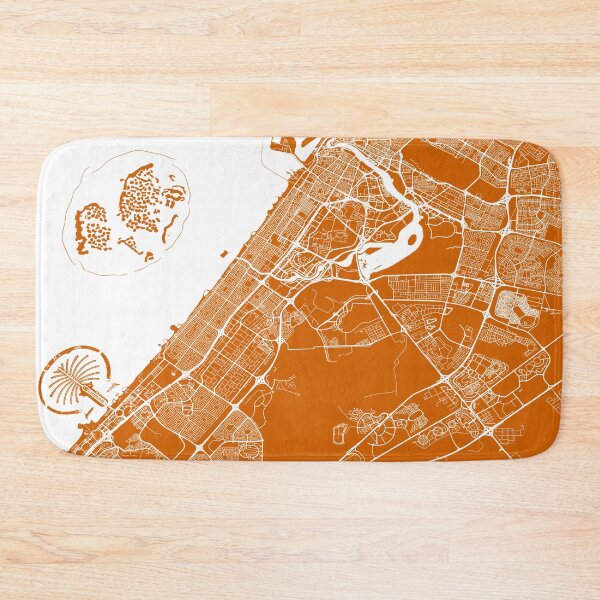 Item preview, Dubai, UAE, City Map - Orange designed and sold by helloadventure.