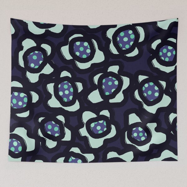 Item preview, Dark Abstract Scandinavian Floral Pattern  designed and sold by Deutschic.
