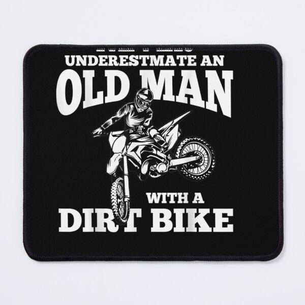 Item preview, Never Underestimate an Old Man with a Dirt Bike designed and sold by wi trendshop.
