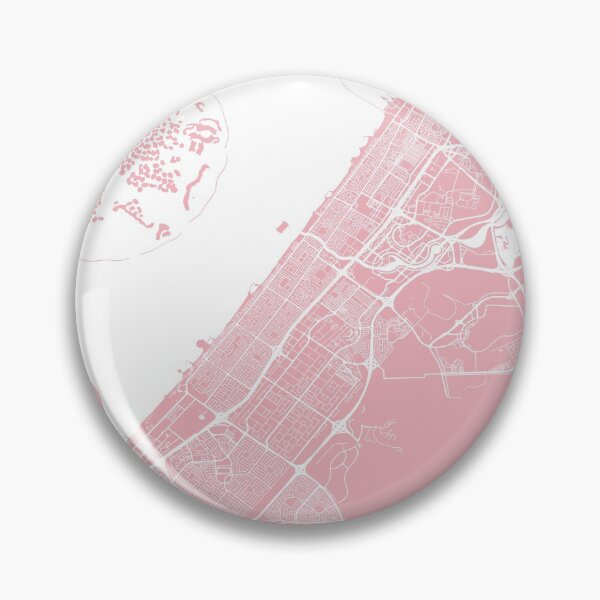 Item preview, Dubai, UAE, City Map - Pink designed and sold by helloadventure.