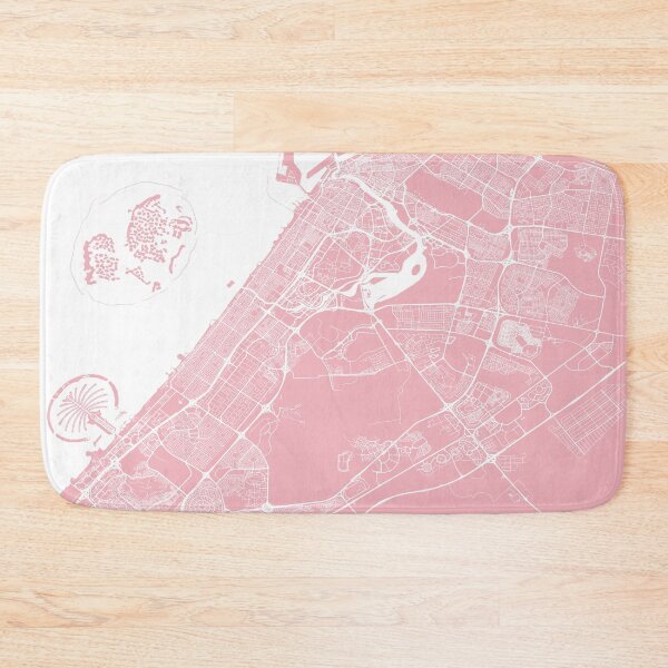 Item preview, Dubai, UAE, City Map - Pink designed and sold by helloadventure.