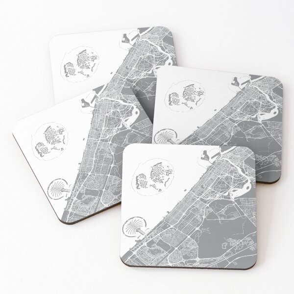 Item preview, Dubai, UAE, City Map - Grey designed and sold by helloadventure.