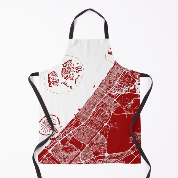 Item preview, Dubai, UAE, City Map - Red designed and sold by helloadventure.