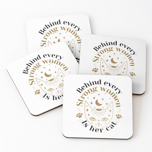 Item preview, Behind Every Strong Woman Is Her Cat, Gift for her, Funny Tee Gifts  designed and sold by Special-Art1.