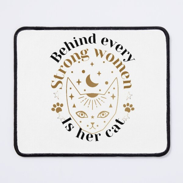 Item preview, Behind Every Strong Woman Is Her Cat, Gift for her, Funny Tee Gifts  designed and sold by Special-Art1.