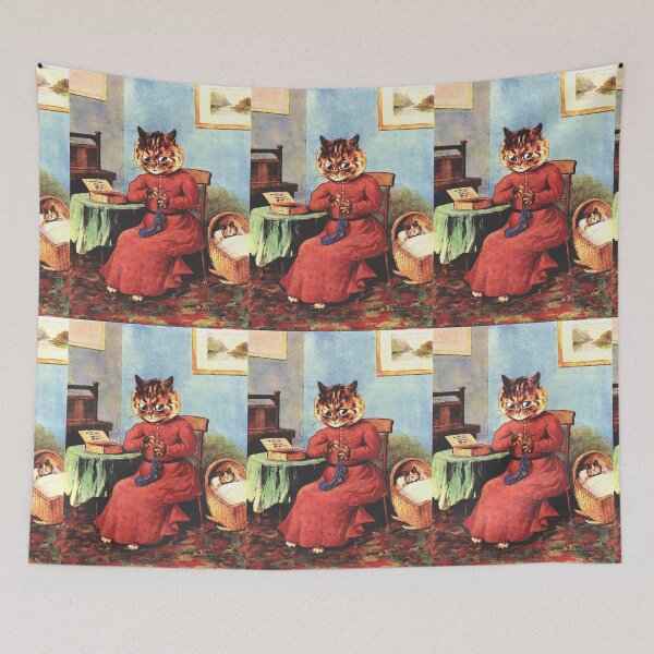 Item preview, Peacefully Sleeping by Louis Wain designed and sold by karwilberevivalcollection.