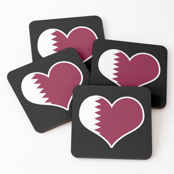 Item preview, Qatar Flag Heart designed and sold by PKHalford.