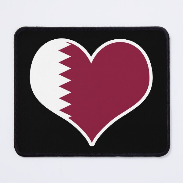 Item preview, Qatar Flag Heart designed and sold by PKHalford.