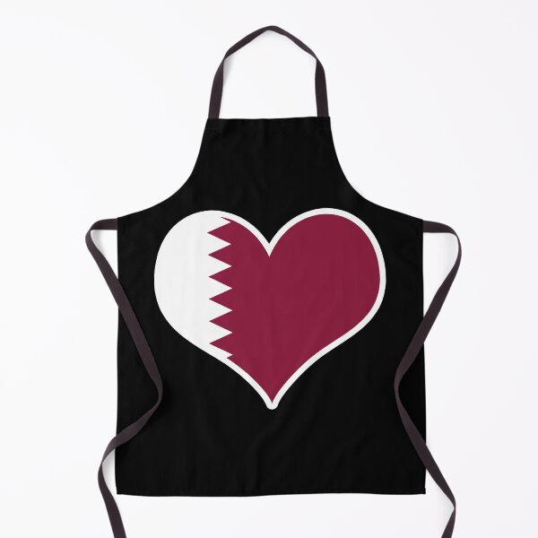 Item preview, Qatar Flag Heart designed and sold by PKHalford.