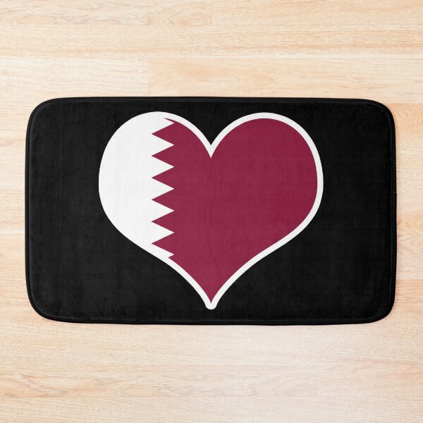 Item preview, Qatar Flag Heart designed and sold by PKHalford.