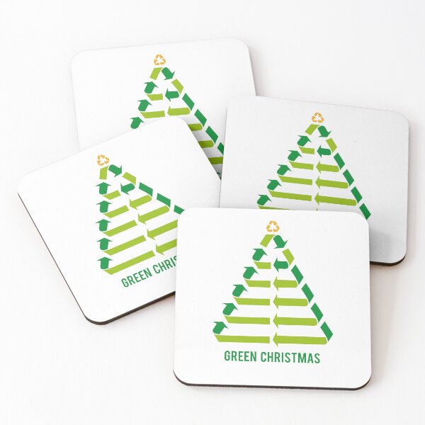 Item preview, Christmas tree with recycling signs, recycle symbol designed and sold by beakraus.
