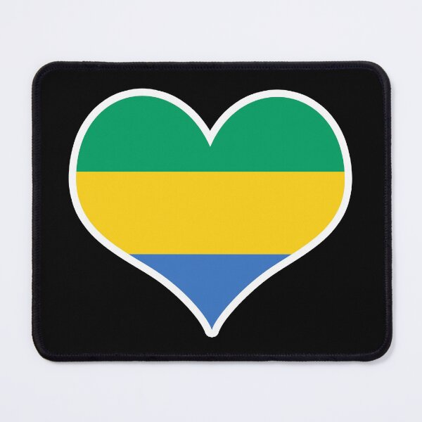 Item preview, Gabon Flag Heart designed and sold by PKHalford.